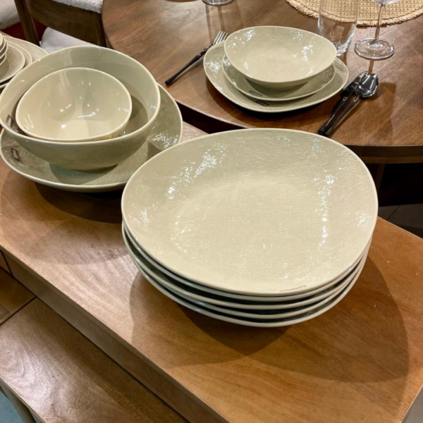 ⁦צלחת עמוקה  NEW BON CHINA SLMPEL MOKA⁩ – תמונה ⁦2⁩