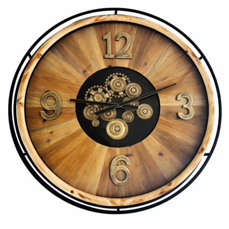 שעון קיר עץ טבעי Special Home Design